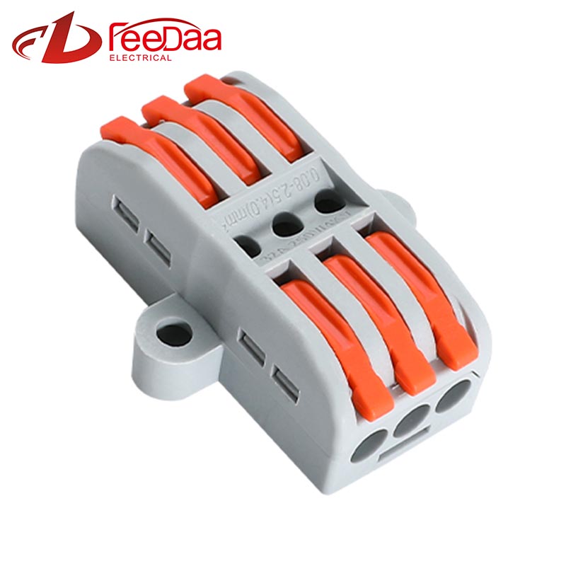 Konektor kabel Wire kanthi cepet 3 ing 3 outj13-233g