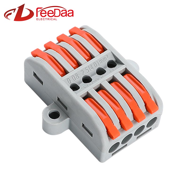 Konektor kabel Wire kanthi cepet 4 ing 4 metu UTJ13-244G