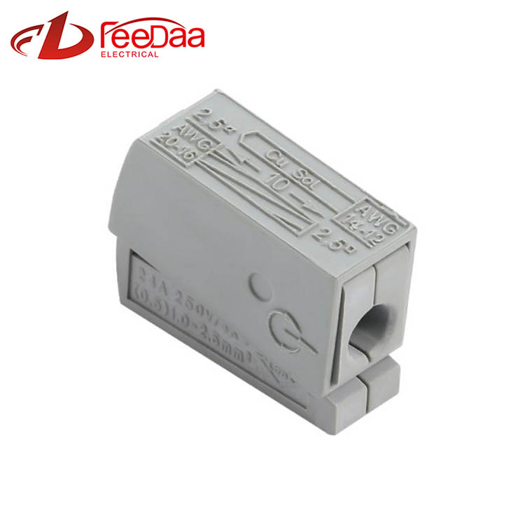 WAGO 224 Series Cepet Wire Konektor | 1 Ing 1 Saka 101 PCT-111